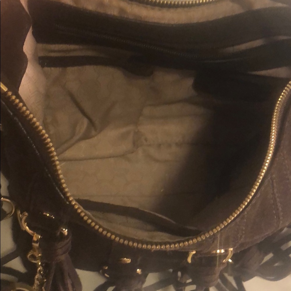 Michael Kors brown fabric leather bag - Picture 3 of 5